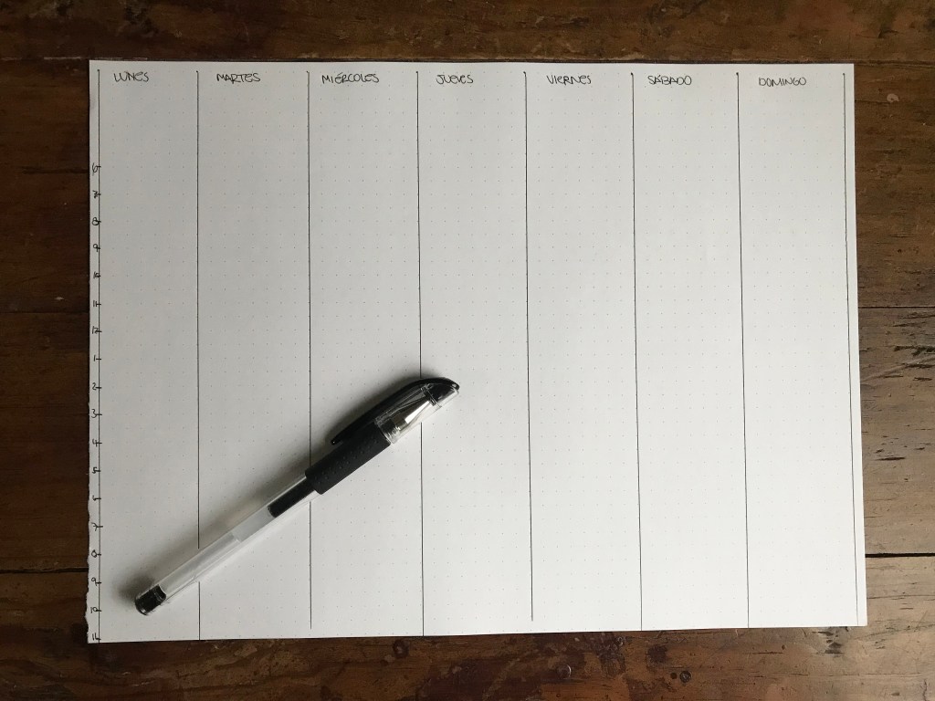 Template de la Semana
Week Template